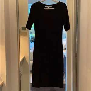 DVF light cotton black casual dress